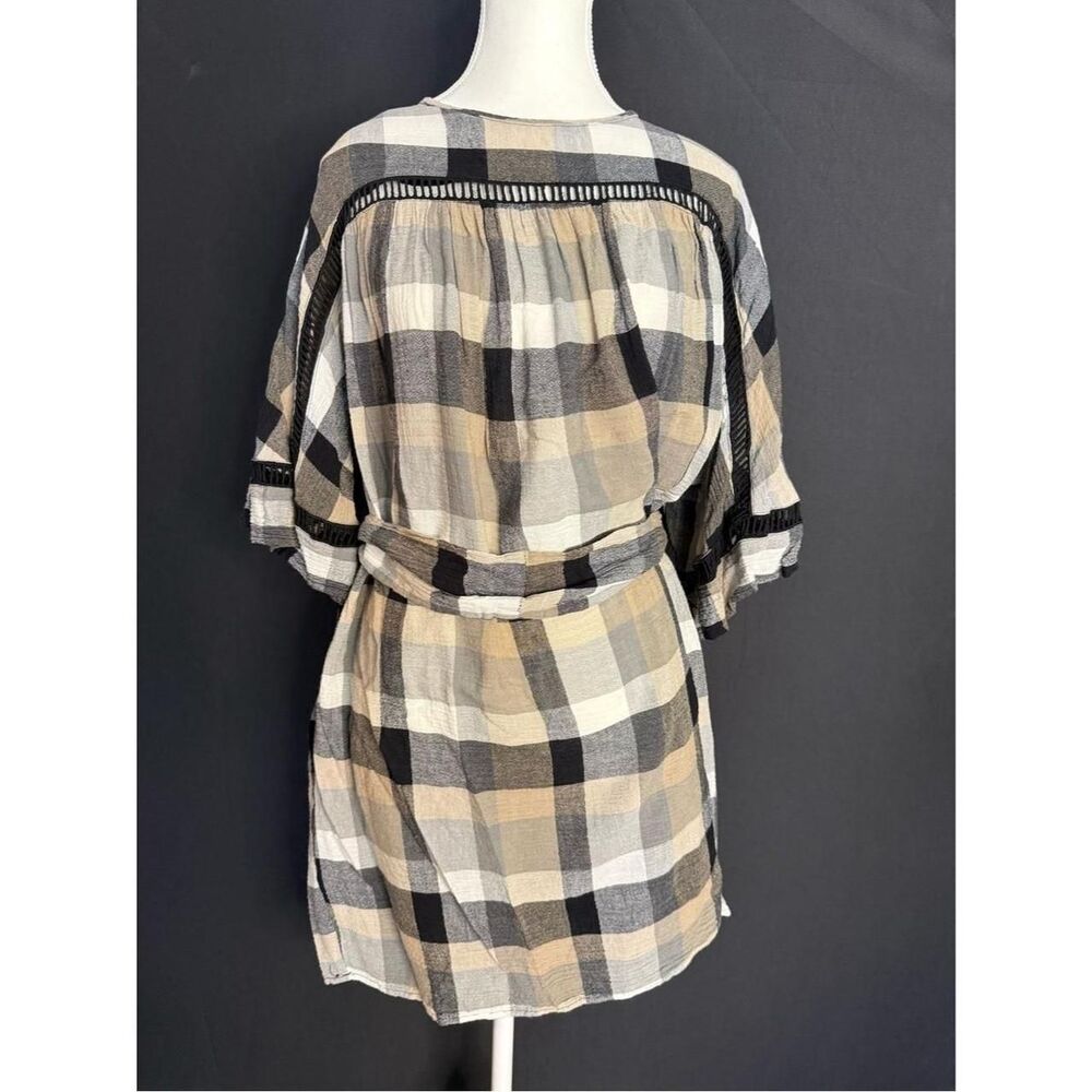 Unbranded Women's Black and Tan Blouse